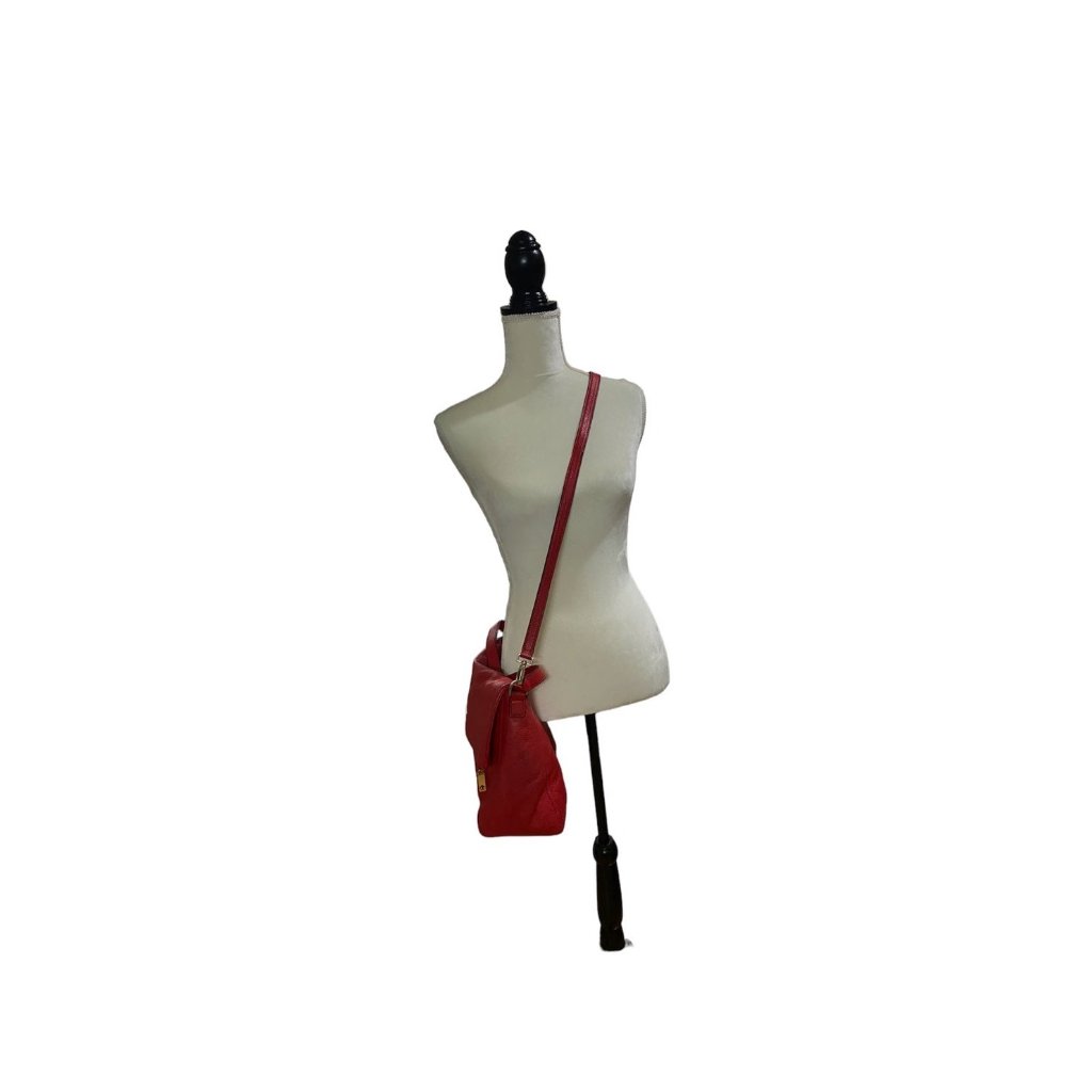 Kate Spade Shoulder Bag Red Leather Very Good Condition